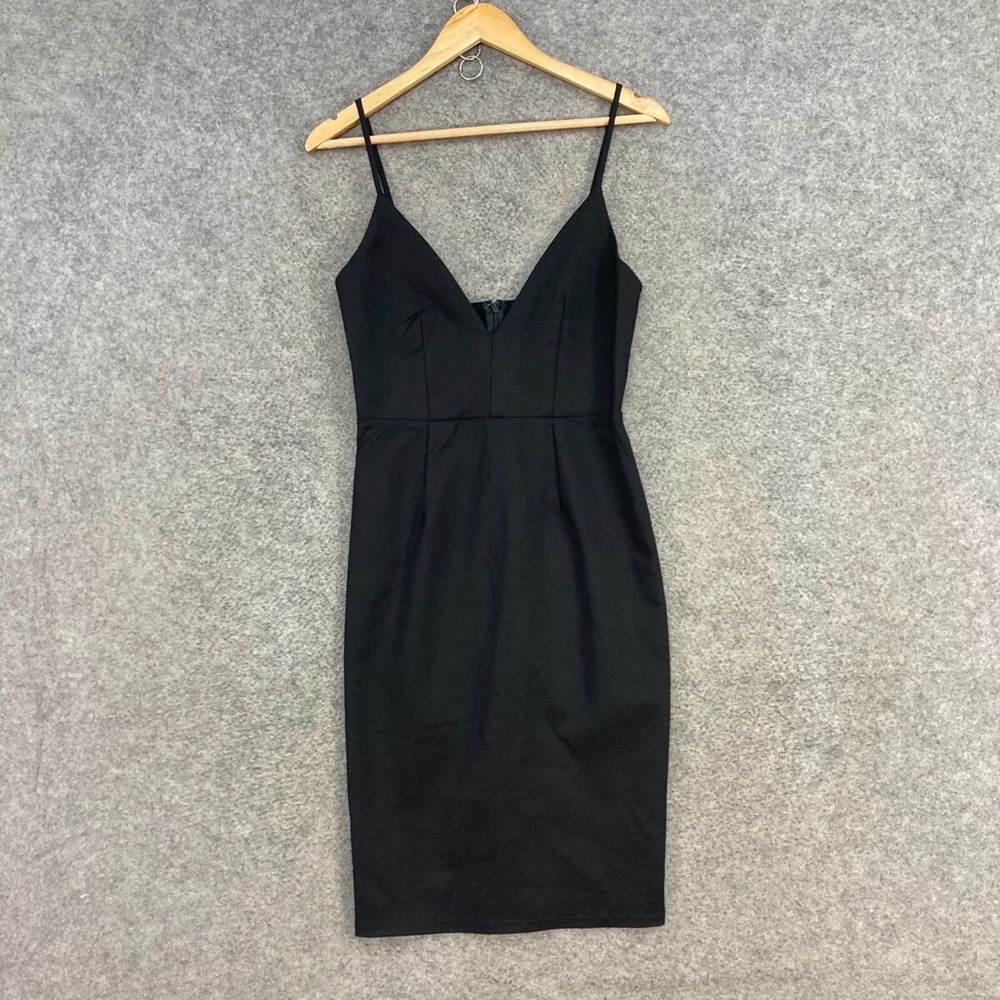 Black Sheath Mini Dress with Spaghetti Straps